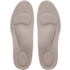 PhoenixSole Secret Insole for Height, Unisex, Adjustable Size, Premium PU, Elastic Cotton Material, Shock Absorption, Breathable, Insole (S, Heel Height 0.6 inches (1.5 cm), beige