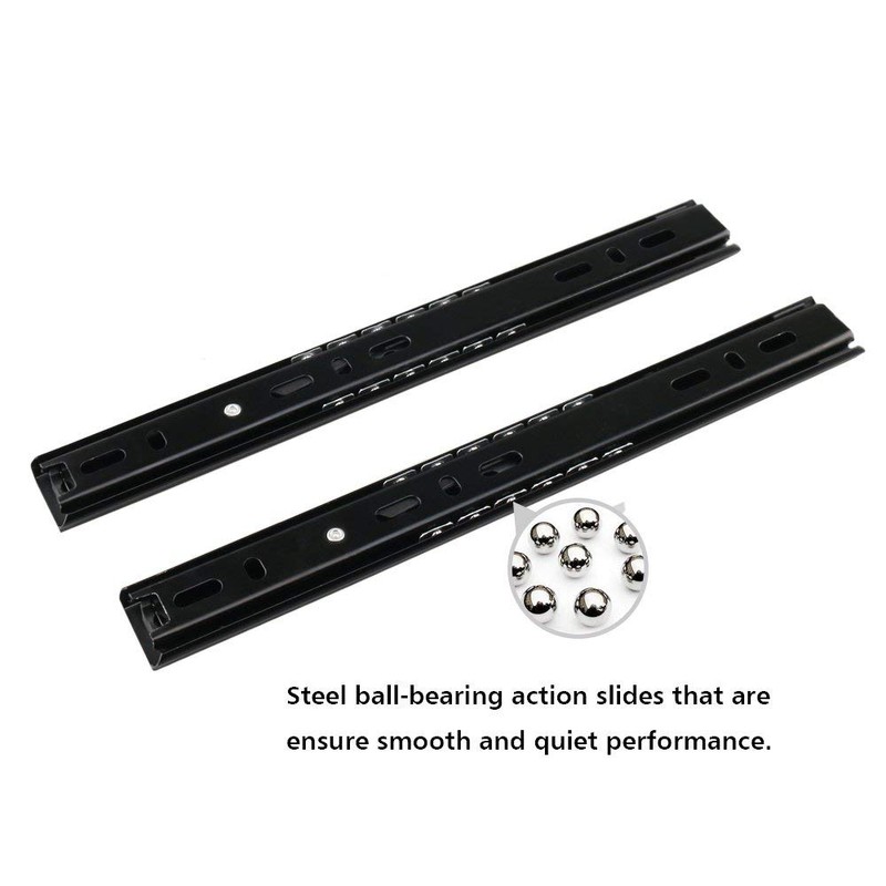 GLE2016 A Pair of Black Metal Quiet Ball Bearing Full