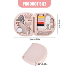 Mini Travel Sewing Kits Sewing Box, Portable Sewing Kit with Foldable, Small Sewing Kit with Sewing Box, Sewing Kit, Sewing Bag, DIY Sewing Accessory Set, for Home, Travelers, Beginners, Any Emergency