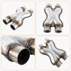 Stainless Steel X Y Pipe 3.0 '' Inlet/Outlet Universal Exhaust