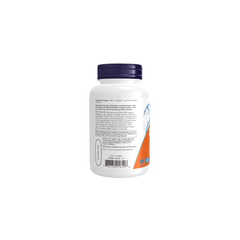 DHA-500, 90 Softgels by Now Foods (Pack of 2)