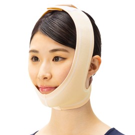 Bamboo Tiger (One-Touch Chin Band) Sofra Chin Bandage I Beige, L Size