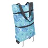 Ciieeo Folding Wheeled Shopping Bag Tote Bags Go Cart Foldable