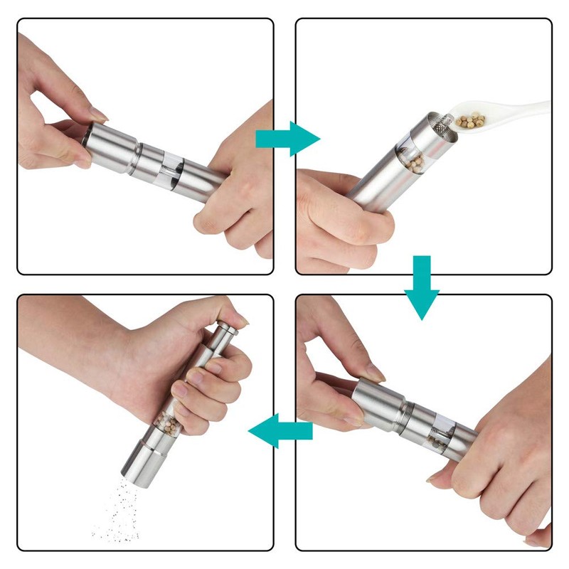 Salt Mill Pepper Mill Stainless Steel Durable Salt Mill One