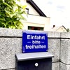 Sosenco Einfahrt bitte freihalten Sign - 15 x 20 cm