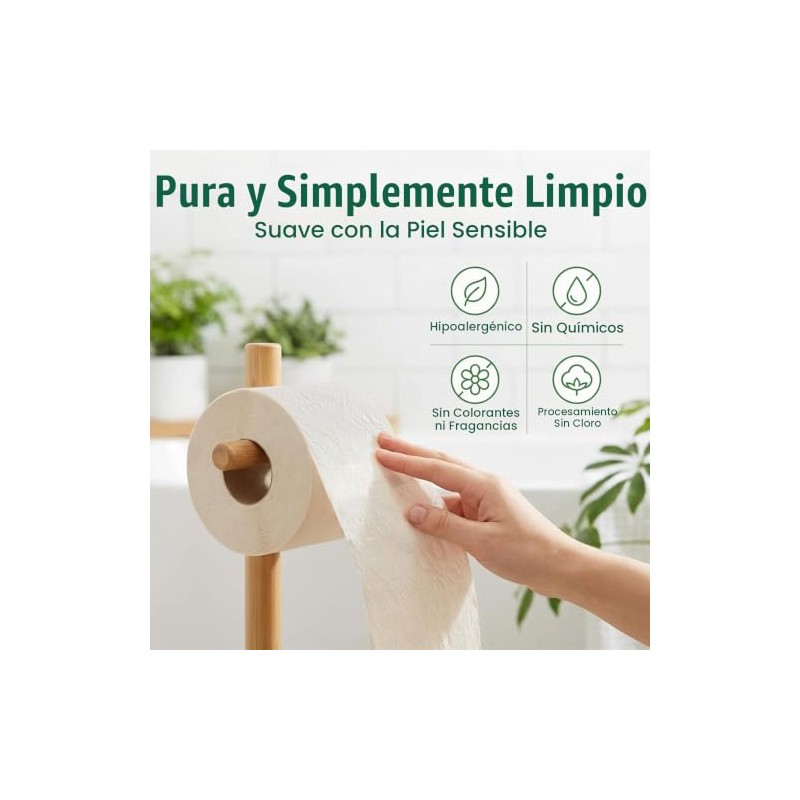 Papel higinico ECO SOUL de bamb de 3 capas, 12