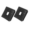 2 Pcs 4in Square Bumper Cap ABS Pipe Hole Plug