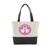 CafePress Pink Bridesmaid Wedding Bells Canvas Tote Top Zipper Closure