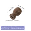 sourcing map 2Pcs Cord Knobs, 32mm Window Blind Tassels Wooden