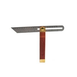 Adjustable Carpentry Square Bevel Gauge Sliding T Bevel Hardwood Handle Stainless Steel Blade for Woodworking Angle Finder Craft Bevel Tool - 20CM