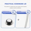 UPKOCH 12.2 Inch Tempered Glass Kitchen Pot Lid with Handle