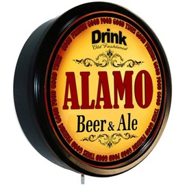 Goldenoldiesclocks Alamo Beer and Ale Cerveza Lighted Wall Sign
