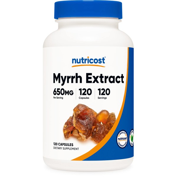 Nutricost Myrrh Extract Capsules 650 MG, 120 Capsules - Gluten Free, Vegetarian, Non-GMO