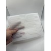 Aotunbey, 2 Pack Resin Paperclip Shape Bookmark Silicone Mold 9-Cavity