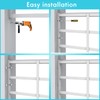 Delmoar Fixed Window Safety Guard 14”x 38” Adjustable Width Prevents