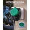 DEWENWILS Outdoor Radio Sockets with Remote Control, 16 A, 3680