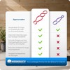 WEIDEBACH® Adjustable yoga strap with 4 loops facilitates stretching exercises,