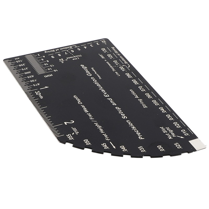 String Action Ruler Stainless Steel Guitar Fret Ruler String Height