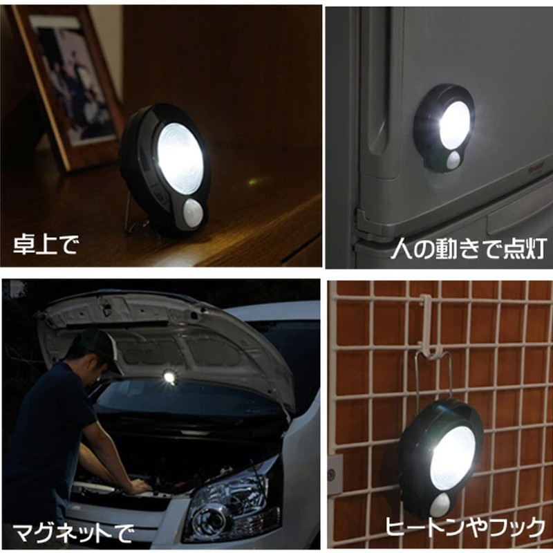 Ohm Electric LED Sensor Light White NIT-L03M-W
