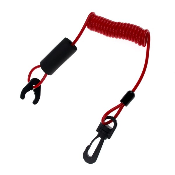 RKURCK Universal Safety Kill Switch Keys Lanyard, Outboard Boat Engine