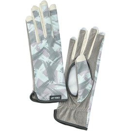 Yonex Tennis Gloves (Left and Right Hands, Nail Through, Palm Holes), Blue Gray (168) L
