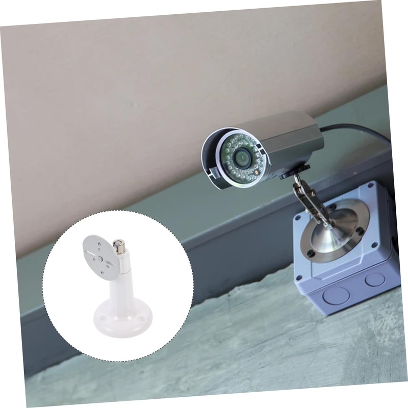 TEHAUX 2Pcs Adjustable Wall Mounted Security Bracket Swivel CCTV Holder