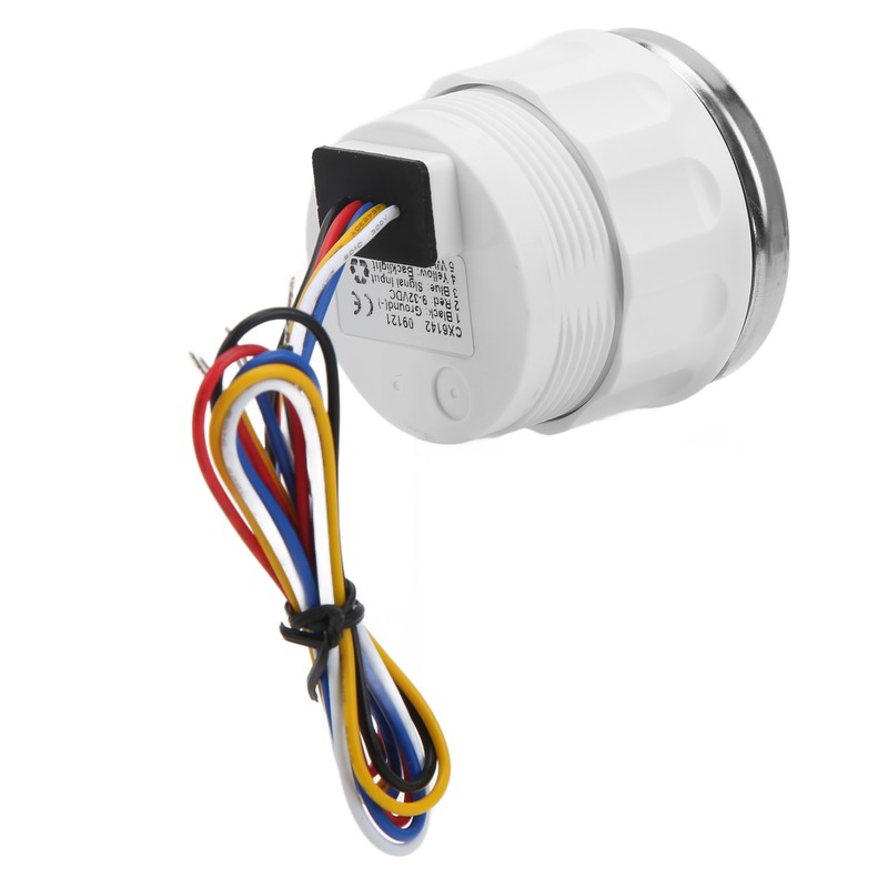 Oil Pressure Gauge Pointer 52mm/2.0in 10‑184Ω Colourful Backlight Adjustable Universal