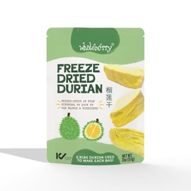 Wholeberry freeze dried durian 榴莲 crispy full mouth of tropic unsweetened harvest from most mature in Thailand