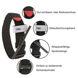 Feloyal Tourniquet & Tactical Bag & EMT Tactical Medical Scissors Accessories Hunting and Hiking Emergency Kit for Heavy Outdoor Emergencies and Blood Loss Control Hiking