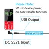 4Pcs DC 5.5mm x 2.1mm to Mini USB Adapter, 90