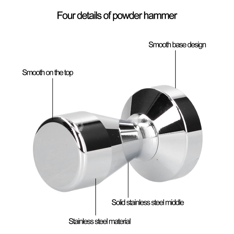 Coffee Tamper Stainless Steel Italian Compact Coffee Powder Press Hammer