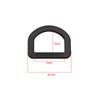 eMagTech Pack of 20 25 mm Plastic D Rings Semicircular