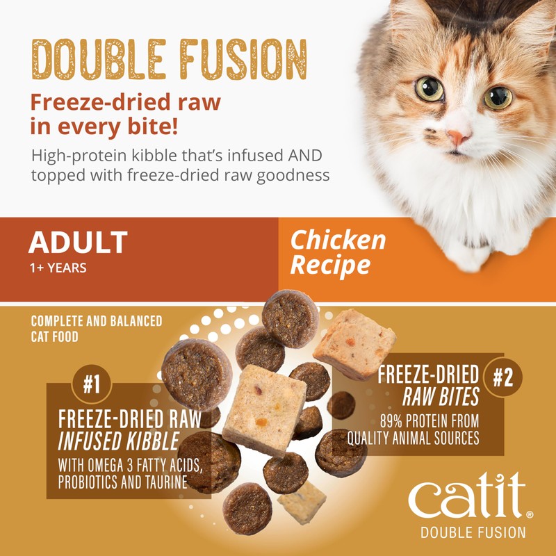 Catit Recipes Double Fusion Adult Cat Food – Chicken Recipe,