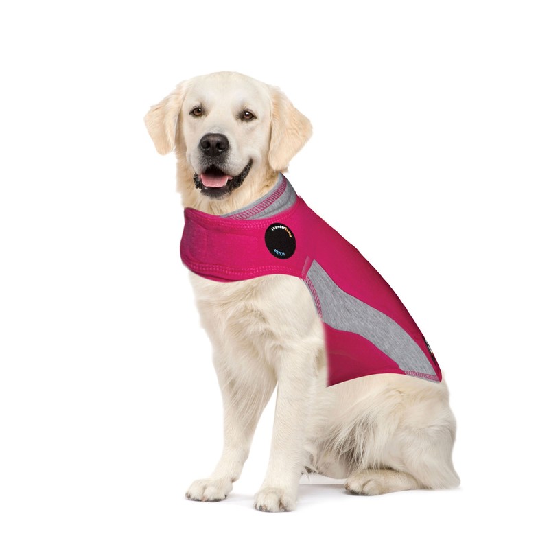 Thundershirt Thundershirt Apparel clothing Thundershirt Dog Anxiety Jacket, Pink, X