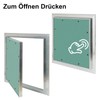 TEOV Inspection Door 200 x 200 mm Aluminium Frame Concealed