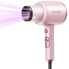 Wavytalk Blown Away Ionic Hair Dryer | 1875W Quick-Dry, Ceramic Coating Heat Damage Protection, Diffuser & Styling Comb Accessories, Lightweight & Quiet, Adaptable to All Hairstyles:_black