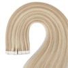 YoungSee Human Hair Tape in Extensions Blonde Highlight Tape Hair