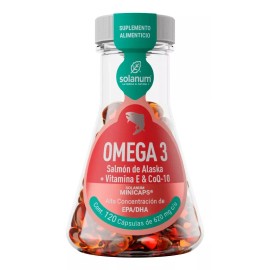 Solanum Omega 3 Salmon Alaska+ Vitamina E & Coq-10 C/120caps Solanum