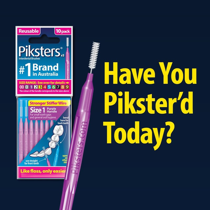 Piksters Interdental Brushes, 35 pk, Size 1, Interdental Tooth Brush
