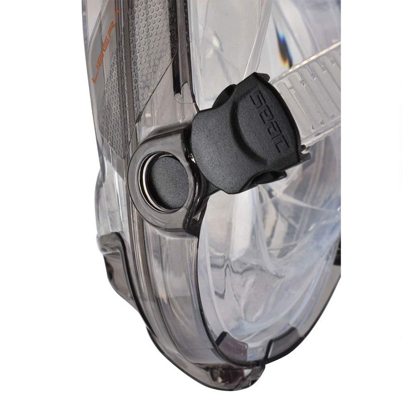 Seac Libera Full Face Snorkeling Mask with Quick Release Buckles,
