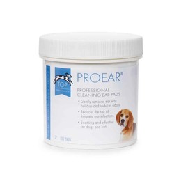 PUREPET 100 Pads Cleansing Wipes Dog & Cat Grooming Sets Eye Ear and Dental (Ear Wipes)