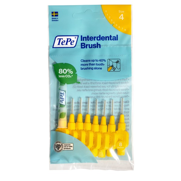 TEPE Interdental Brushes Yellow Original (0.7mm) / Simple and effective
