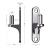 Insaga 2pcs Wall Mount Gate Hinge for Farm Gate, 304