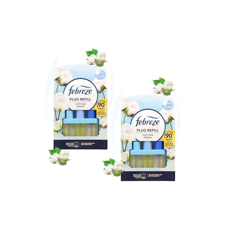 Febreze 3Volution Refill - Cotton Fresh - 2 x 20ml