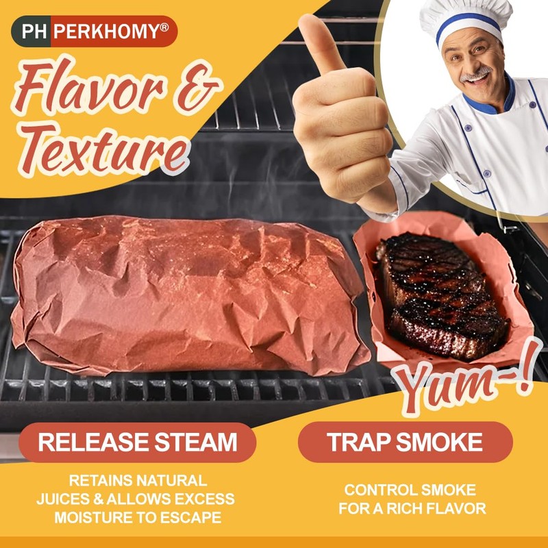 PH PERKHOMY Pink Butcher Paper Roll 18" x 1440" (120')