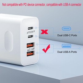 RUNCCI-YUN 6 pieces waterproof USB-C socket 2-wire installation type C socket, USB-C socket for panel mounting, with nut securing plate, dust cap