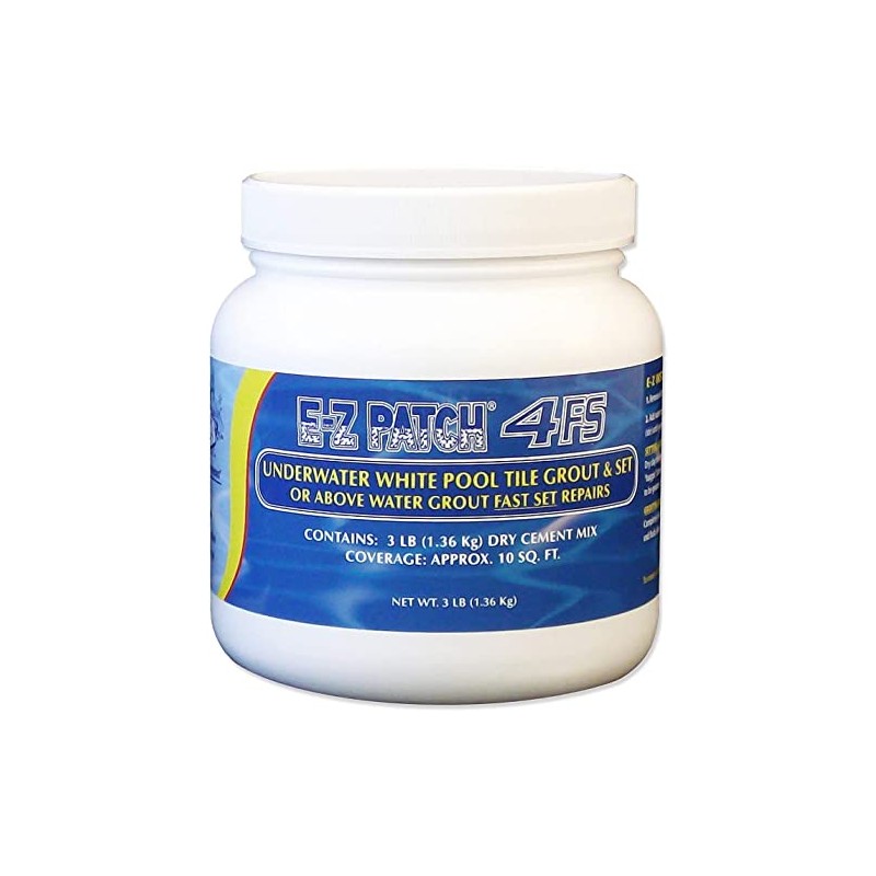 E-Z Products 4 Fast Setting Underwater White Pool Tile &