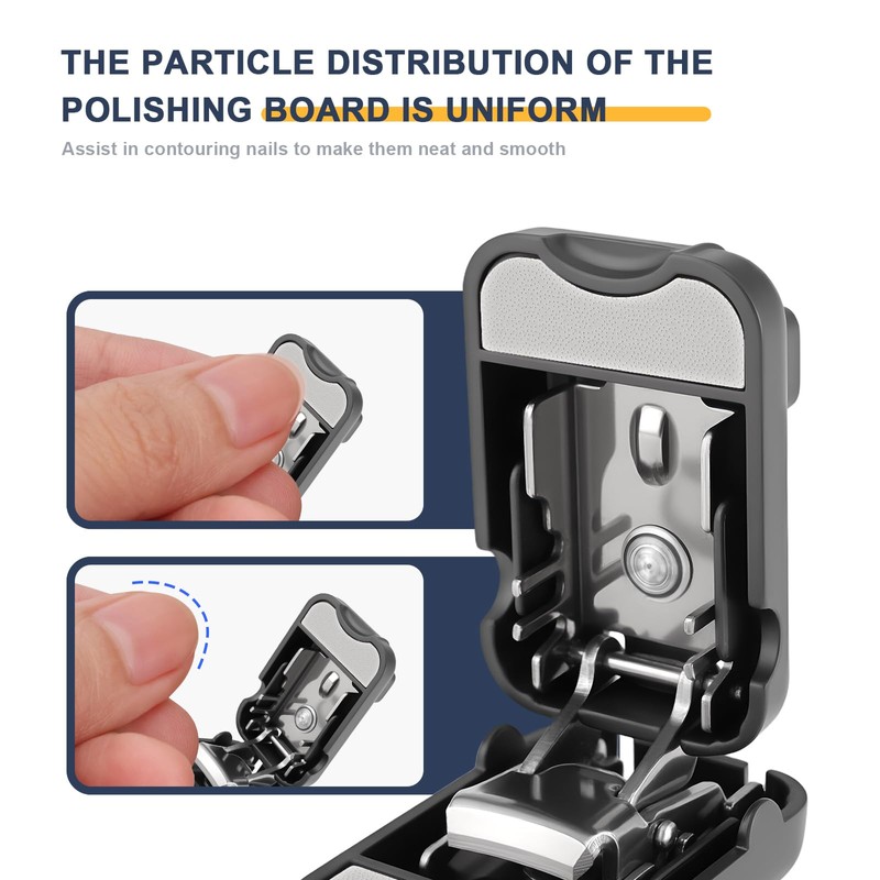 Vola Portable Collapsible Nail Clipper Travel Foldable Stainless Steel Keychain