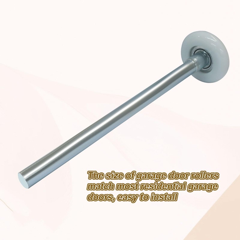 OSVJE 2 Pcs 1.8" Nylon Garage Roller 7.5" Stem, Quiet