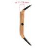 Zeit-Bar Slim Line Wooden Case Watch for Men and Women,
